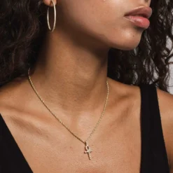 Solid Gold Micro Ankh Cross -Fashion Jewelry Discount Store 09DBBEC7 8501 4F82 81DE 3B8321F5303D 1 201 a