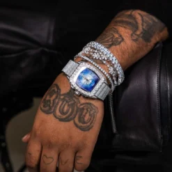 Fivio Snowflake Bracelet - White Gold -Fashion Jewelry Discount Store 0CDE5882 746F 469B B53F 740325A4846F 1 201 a