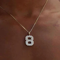 Solid Gold Number Pendants -Fashion Jewelry Discount Store 10k solid gold number pendants gld women the gld shop 9