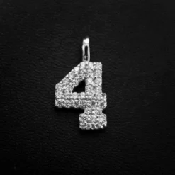 Solid Gold Number Pendants In White Gold -Fashion Jewelry Discount Store 10k solid gold number pendants in white gold gld men the gld shop 11