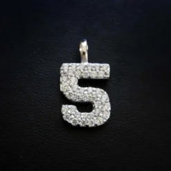 Solid Gold Number Pendants In White Gold -Fashion Jewelry Discount Store 10k solid gold number pendants in white gold gld men the gld shop 12