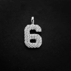 Solid Gold Number Pendants In White Gold -Fashion Jewelry Discount Store 10k solid gold number pendants in white gold gld men the gld shop 13