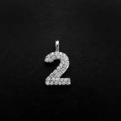 Solid Gold Number Pendants In White Gold -Fashion Jewelry Discount Store 10k solid gold number pendants in white gold gld men the gld shop 9