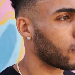 10mm Pave Set Stud Earrings In Yellow Gold -Fashion Jewelry Discount Store 10mmPaveSetStudEarringsinYellowGold 1 f2e91362 cdb4 46e5 a3e0 e45e72900b24