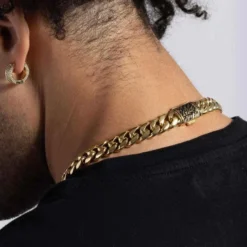 GLD Signature Cuban Chain + Bracelet Bundle - 12mm -Fashion Jewelry Discount Store 12mm gld signature cuban choker bracelet bundle gld men the gld shop 4