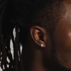 14k Round Cut Diamond Earrings - Pair -Fashion Jewelry Discount Store 14k round cut diamond earrings pair gld men the gld shop 4