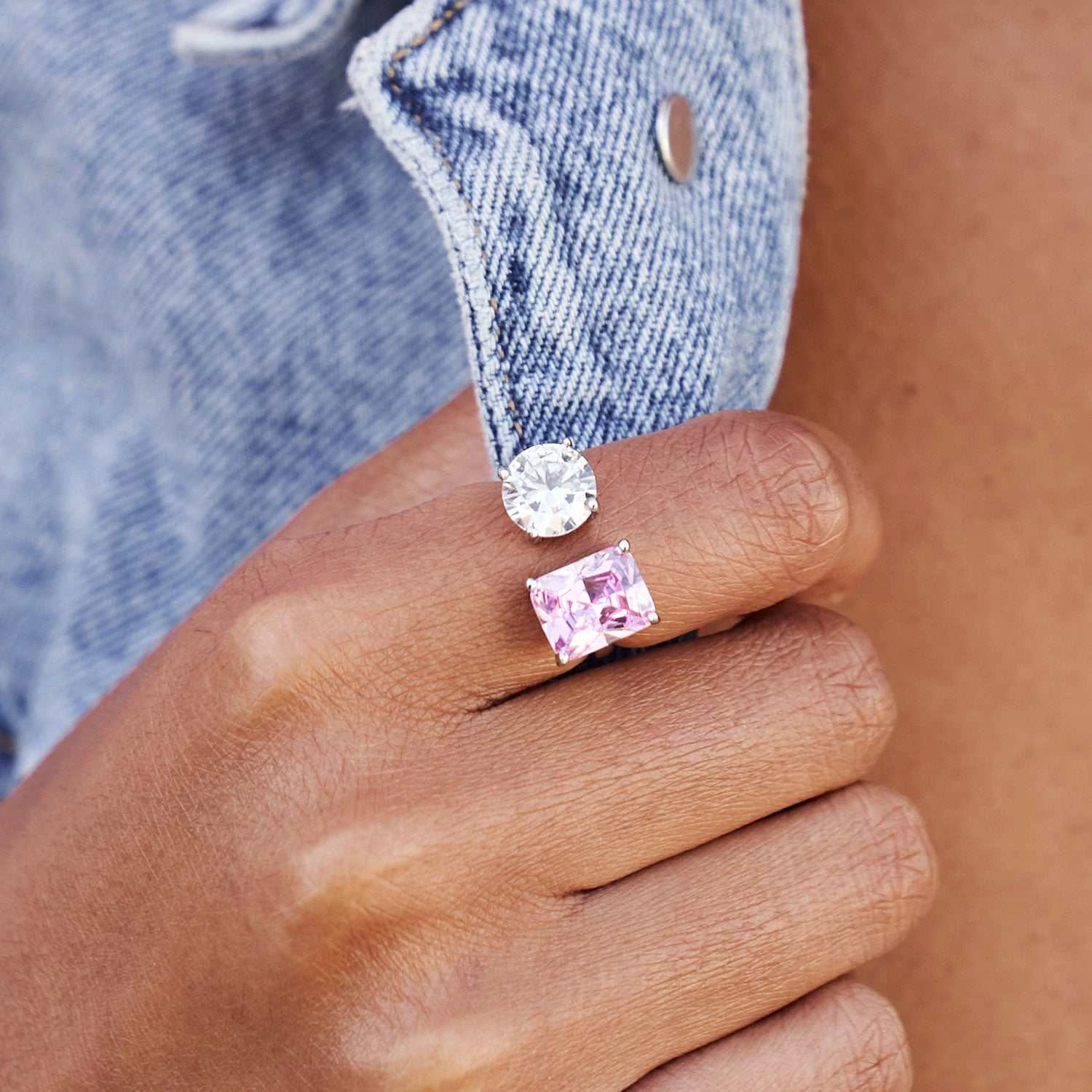 Double Stone Ring 2 Double Stone Ring - Image 2