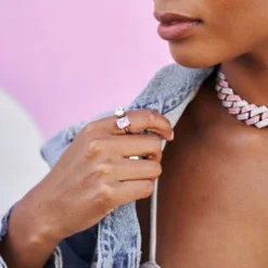 Double Stone Ring 8 Double Stone Ring -Fashion Jewelry Discount Store 14k white gld plated 10mm double stone ring gld womens the gld shop 4