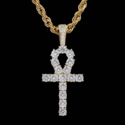 18k Vermeil Ankh Cross -Fashion Jewelry Discount Store 18k vermeil ankh cross gld men the gld shop 10