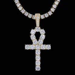 18k Vermeil Ankh Cross -Fashion Jewelry Discount Store 18k vermeil ankh cross gld men the gld shop 12