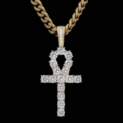 18k Vermeil Ankh Cross -Fashion Jewelry Discount Store 18k vermeil ankh cross gld men the gld shop 14