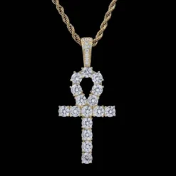 18k Vermeil Ankh Cross -Fashion Jewelry Discount Store 18k vermeil ankh cross gld men the gld shop 9