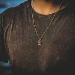 18k Vermeil Blood Stone -Fashion Jewelry Discount Store 18k vermeil blood stone gld men the gld shop 3