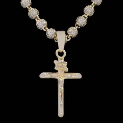 18k Vermeil Crucifix -Fashion Jewelry Discount Store 18k vermeil crucifix gld men the gld shop 12