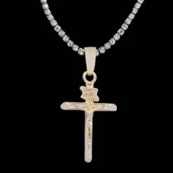 18k Vermeil Crucifix -Fashion Jewelry Discount Store 18k vermeil crucifix gld men the gld shop 9