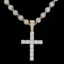 18k Vermeil Diamond Cross -Fashion Jewelry Discount Store 18k vermeil diamond cross gld men the gld shop 10