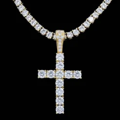 18k Vermeil Diamond Cross -Fashion Jewelry Discount Store 18k vermeil diamond cross gld men the gld shop 9 0367ebda b638 45f1 a286 2638bb2dfb0b