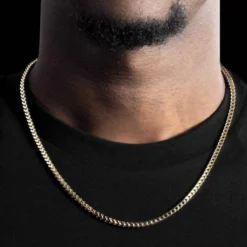 18k Vermeil Franco Chain - 3mm -Fashion Jewelry Discount Store 18k vermeil franco chain 3mm gld men the gld shop 3