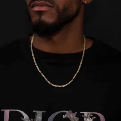 18k Vermeil Franco Chain - 3mm -Fashion Jewelry Discount Store 18k vermeil franco chain 3mm gld men the gld shop 5