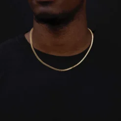 18k Vermeil Franco Chain - 3mm -Fashion Jewelry Discount Store 18k vermeil franco chain 3mm gld men the gld shop 7 scaled