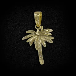 18k Vermeil Iced Palm Tree -Fashion Jewelry Discount Store 18k vermeil iced palm tree gld men the gld shop 5