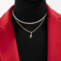 18k Vermeil Micro Lightning Bolt -Fashion Jewelry Discount Store 18k vermeil micro lightning bolt gld men the gld shop 5