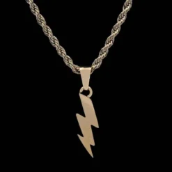 18k Vermeil Micro Lightning Bolt -Fashion Jewelry Discount Store 18k vermeil micro lightning bolt gld men the gld shop 8