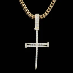 18k Vermeil Nail Cross -Fashion Jewelry Discount Store 18k vermeil nail cross gld men the gld shop 6