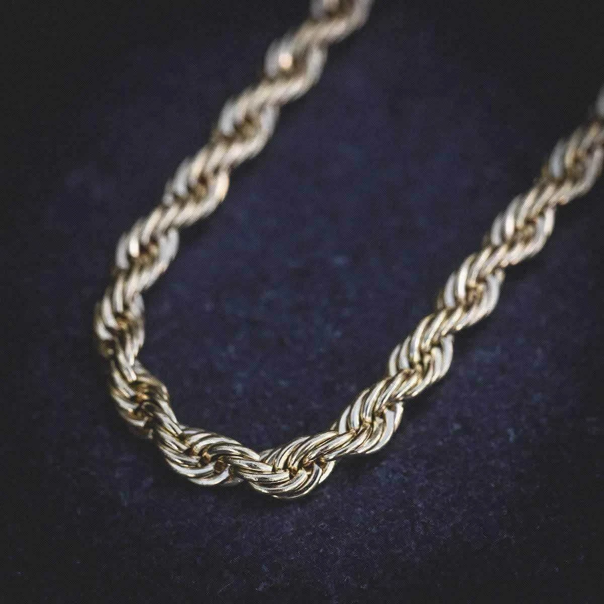 18k Vermeil Rope Chain (4mm) 4 18k Vermeil Rope Chain (4mm) - Image 4