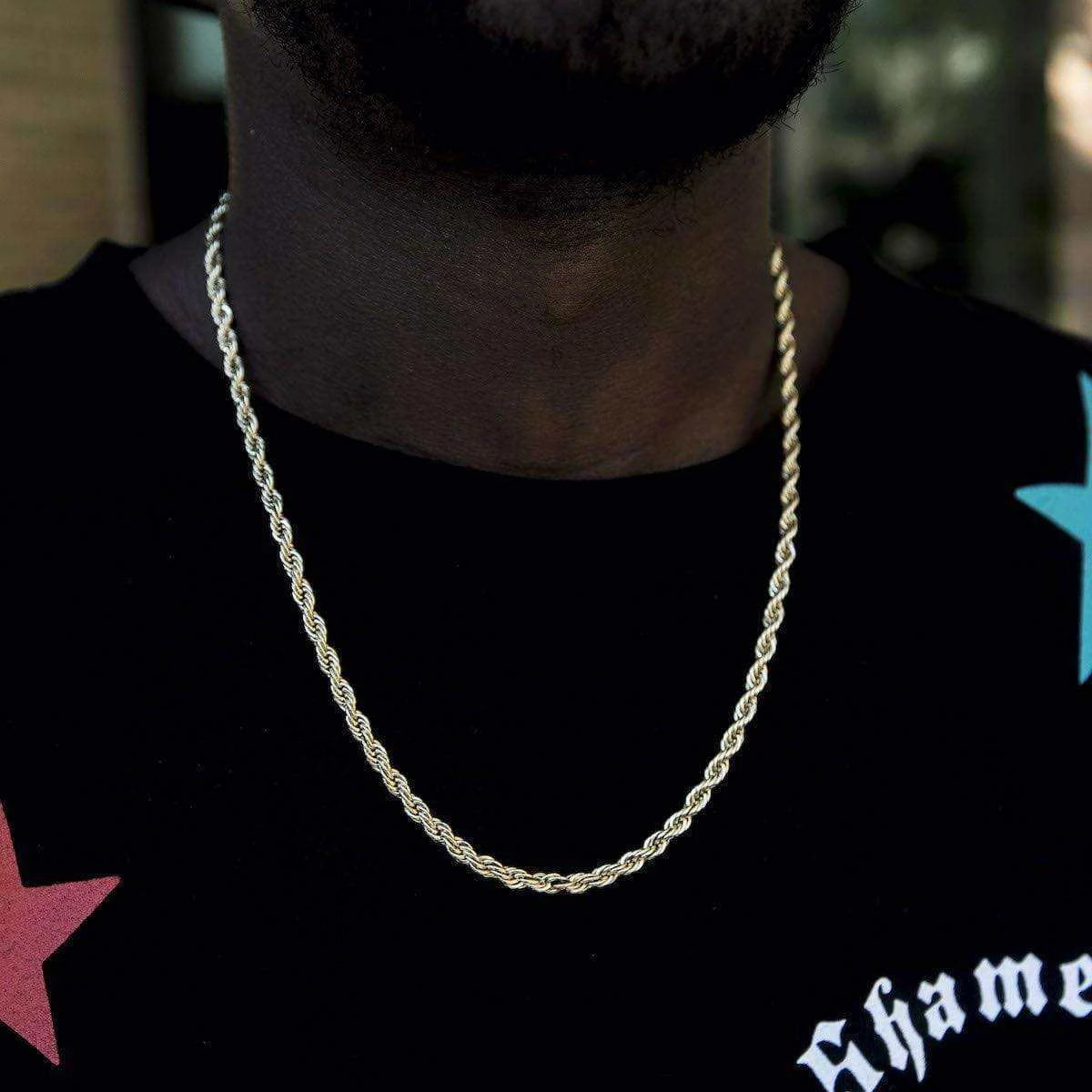 18k Vermeil Rope Chain (4mm) 1 18k Vermeil Rope Chain (4mm)