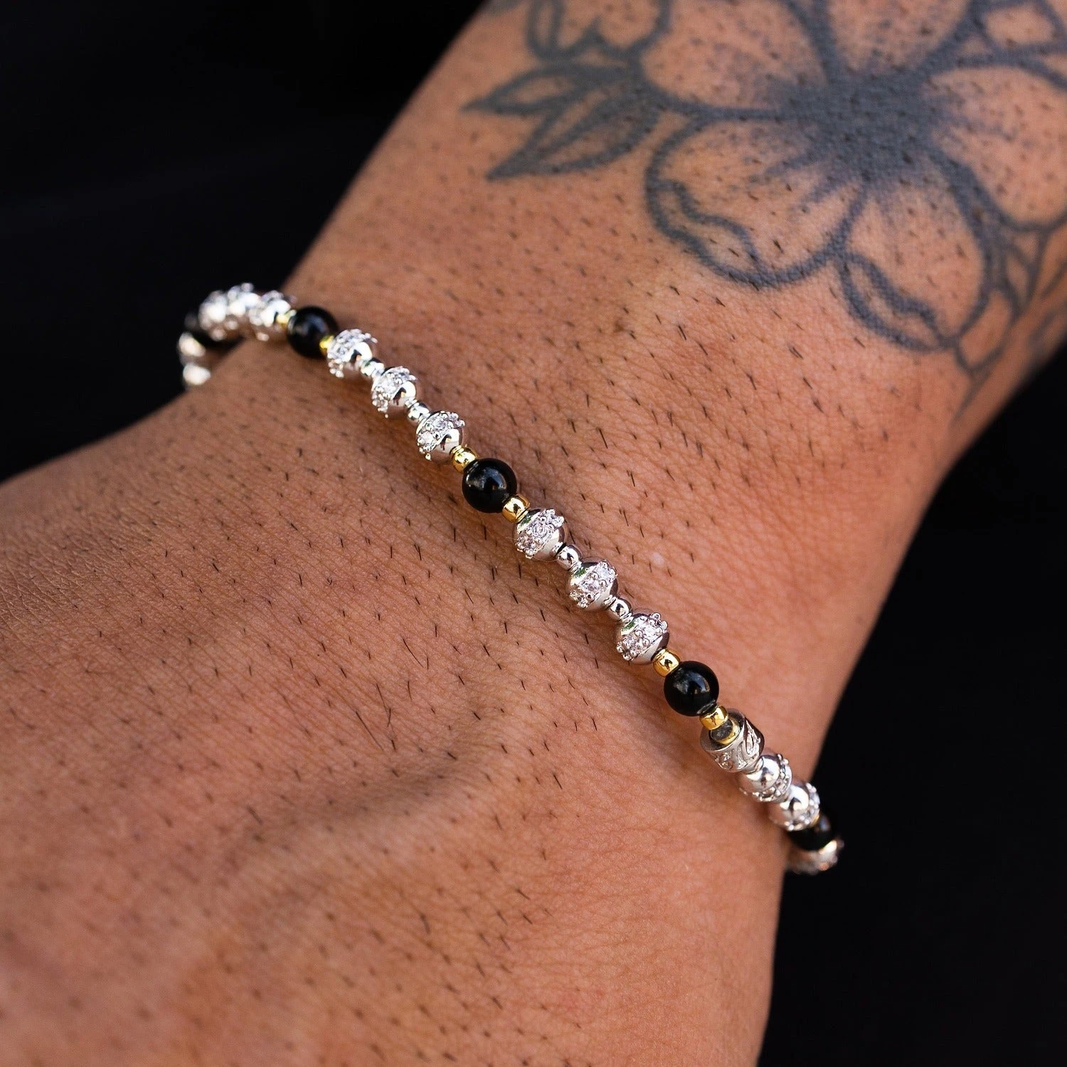 Sphere Iced Beaded Bracelet 1 Sphere Iced Beaded Bracelet