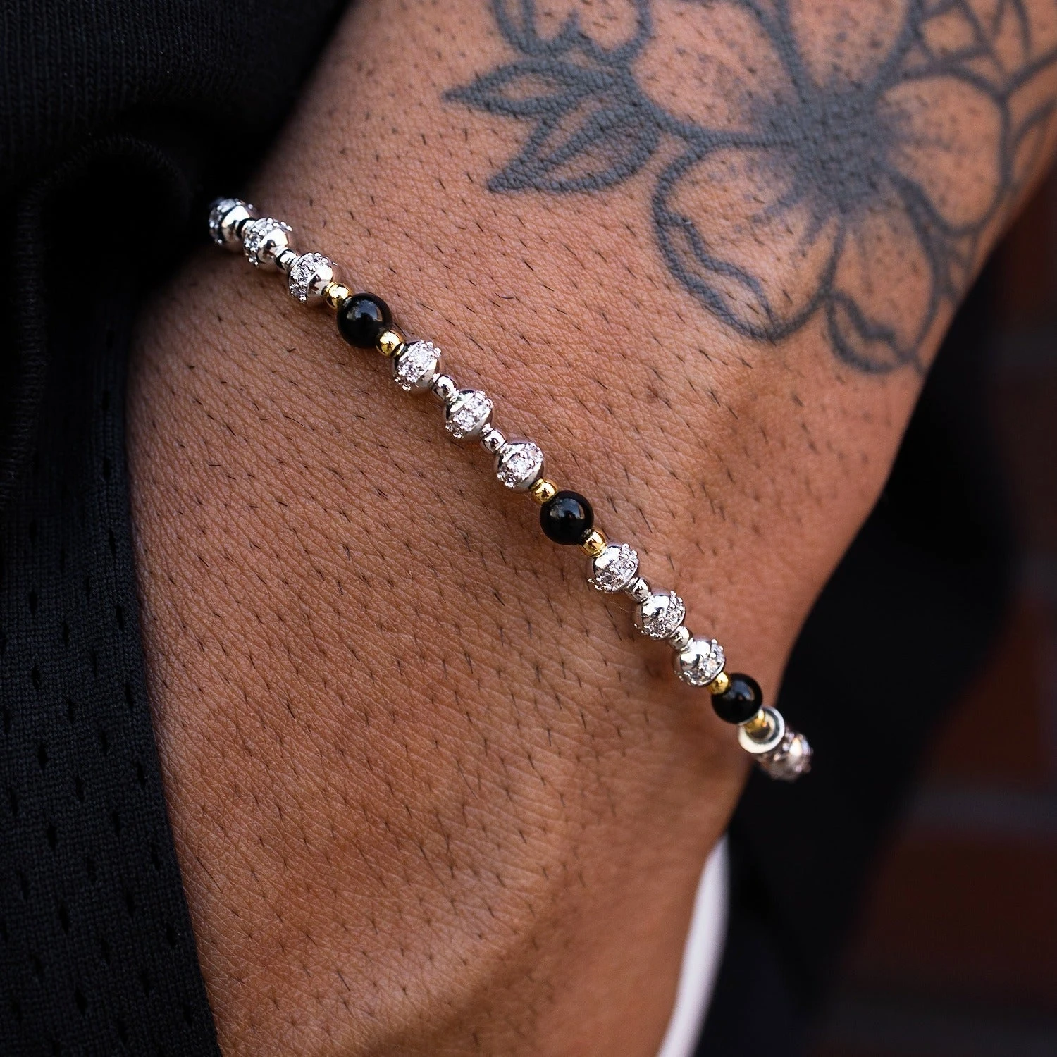 Sphere Iced Beaded Bracelet 3 Sphere Iced Beaded Bracelet - Image 3