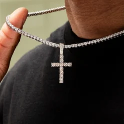 Diamond Cross In White Gold 9 Diamond Cross In White Gold -Fashion Jewelry Discount Store 1L9A6829