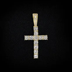 Solid Gold Diamond Cross -Fashion Jewelry Discount Store 1 4
