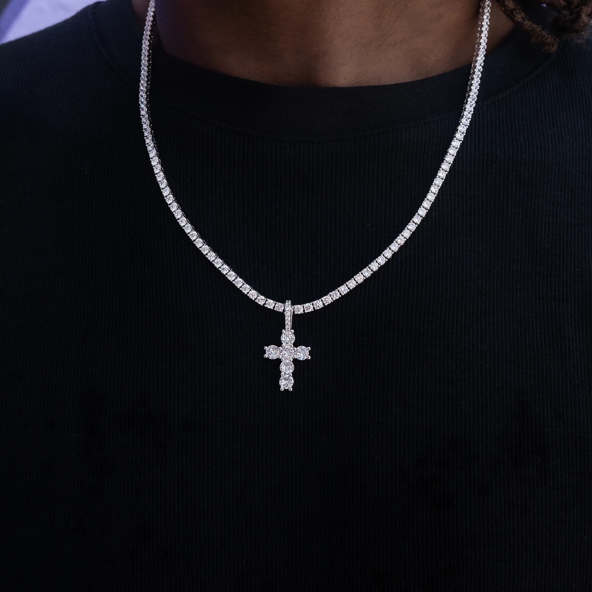 Iced Micro Round Cross 3 Iced Micro Round Cross - Image 3