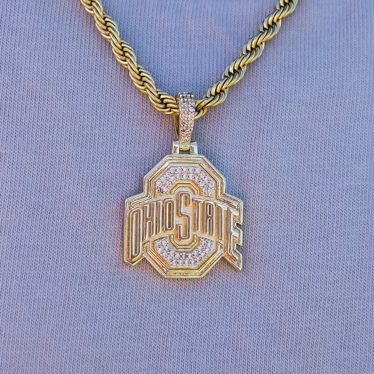 Ohio State Buckeyes Micro Logo Pendant 4 Ohio State Buckeyes Micro Logo Pendant - Image 4