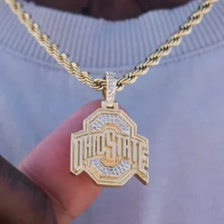 Ohio State Buckeyes Micro Logo Pendant 7 Ohio State Buckeyes Micro Logo Pendant -Fashion Jewelry Discount Store 2023 07 31 GLD AUGUSTLIFESTYLEFIELD 1020 Edit 4x5 1