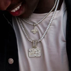 Custom Iced Number Baguette Pendant -Fashion Jewelry Discount Store 2023 08 11 GLD SEPTECOM 2037 Edit Original