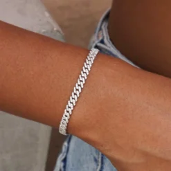 Micro Diamond Prong Necklace + Bracelet Bundle In White Gold - 6mm -Fashion Jewelry Discount Store 2479C3A8 E444 4733 A379 FFAC62140BEA 1 201 a 2 1