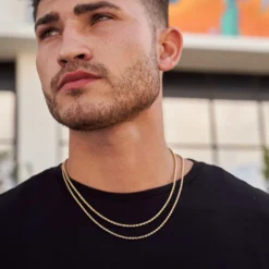 Rope Chain Bundle In Yellow Gold - 2mm -Fashion Jewelry Discount Store 2mmropechainsinyellowgold