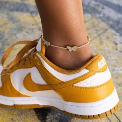 Micro Butterfly Tennis Anklet In Yellow Gold -Fashion Jewelry Discount Store 35E274FD BD39 4B1B 9217 04F042D6F3FD 1 201 a scaled