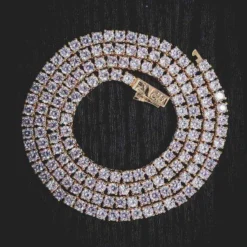 Diamond Tennis Necklace Bundle In Yellow Gold- 3mm -Fashion Jewelry Discount Store 3mm round cut tennis necklace bundle in yellow gold gld men the gld shop 3 6b59d06e 4a19 4b86 8451 6afaf4751ee7