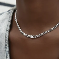 Round Stone Station Cuban Necklace In White Gold 8 Round Stone Station Cuban Necklace In White Gold -Fashion Jewelry Discount Store 423BE9E2 32D3 48CF 834D 3E46CCFD58A6 1 201 a