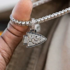 Kansas City Chiefs Micro Logo Pendant - White Gold -Fashion Jewelry Discount Store 46CE7D13 4590 48C4 9C7B 91511BCEF9AC 1 201 a