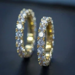 4mm Single Layer Diamond Band Ring -Fashion Jewelry Discount Store 4mm single layer diamond band ring gld men the gld shop 1