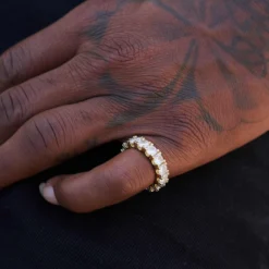 4mm Single Layer Diamond Band Ring -Fashion Jewelry Discount Store 4mmSingleLayerDiamondBandRing3