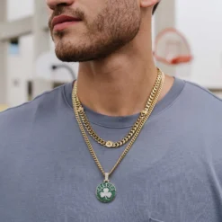 Boston Celtics Miami Cuban Chain - 8mm -Fashion Jewelry Discount Store 52A5F61E 2208 4400 B09F 779BF97DED33