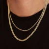 5mm Miami Cuban Necklace + 2mm Rope Chain Bundle