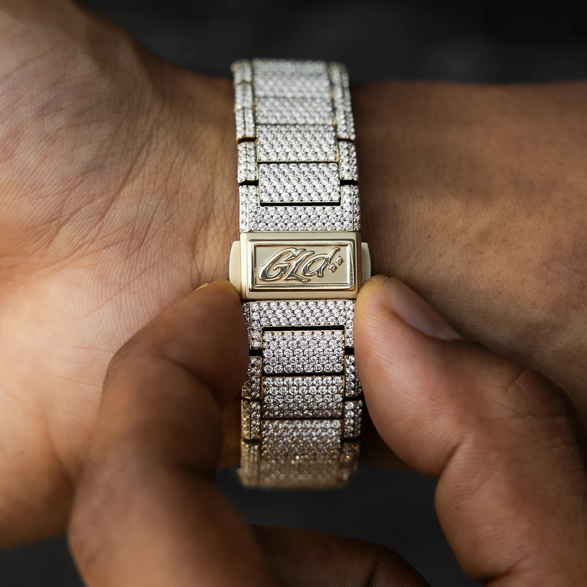 36MM Iced Alpha Era In Gold 4 36MM Iced Alpha Era In Gold - Image 4