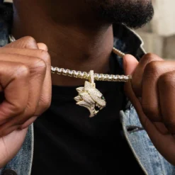 Wildcat Pendant -Fashion Jewelry Discount Store 606A1414